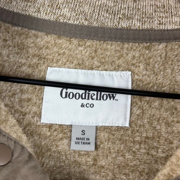 Good Fellow Men's Fleece Pullover Size Small in Taupe - Picture 4 of 6